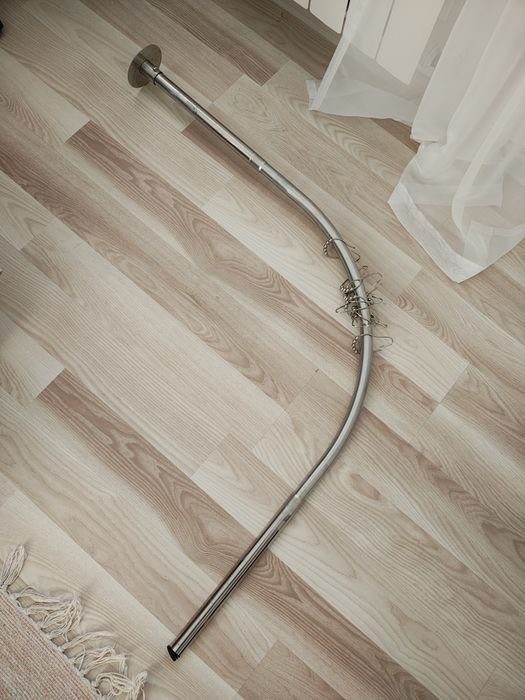 Drążek narożny do zasłony prysznicowej