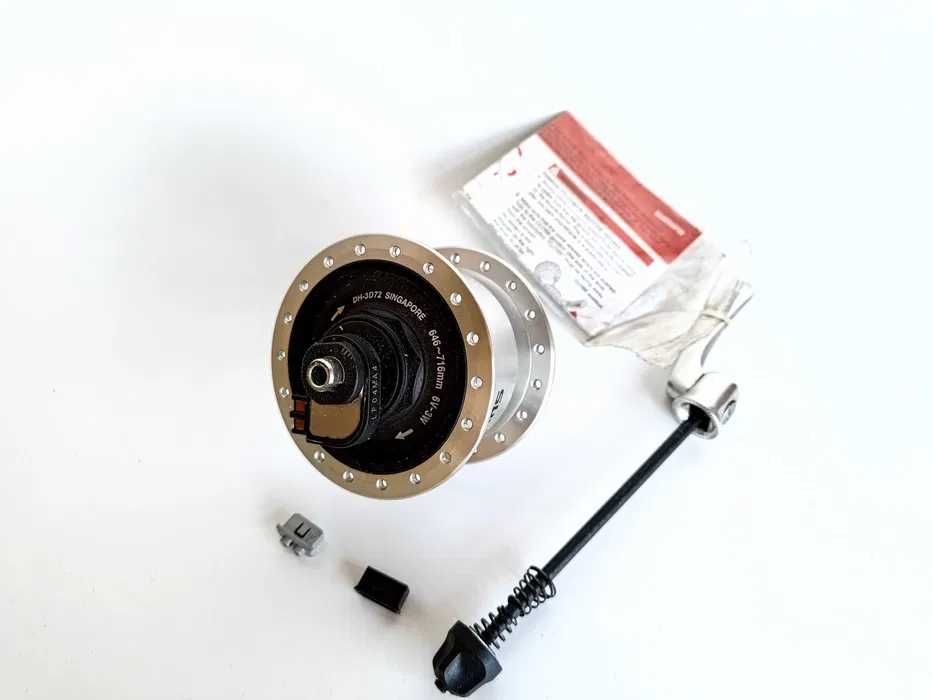 Piasta Shimano DH-3D72, 6V-3W, 36 otw. dynamo, Center Lock, nowa (452)