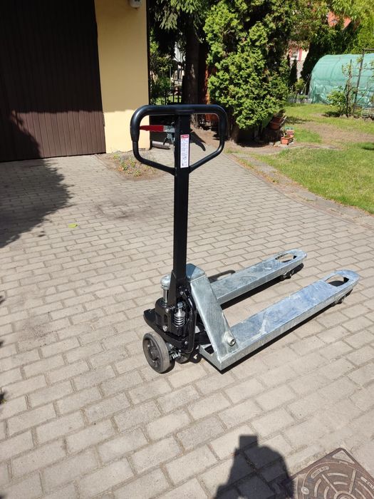 Wózek paletowy 2.5 tony ocynkowany - jamnik, nowy