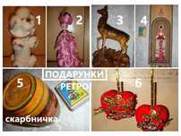 ПОДАРУНКИ ручної роботи - лялька, собака, олень, скарбничка, серця ін.