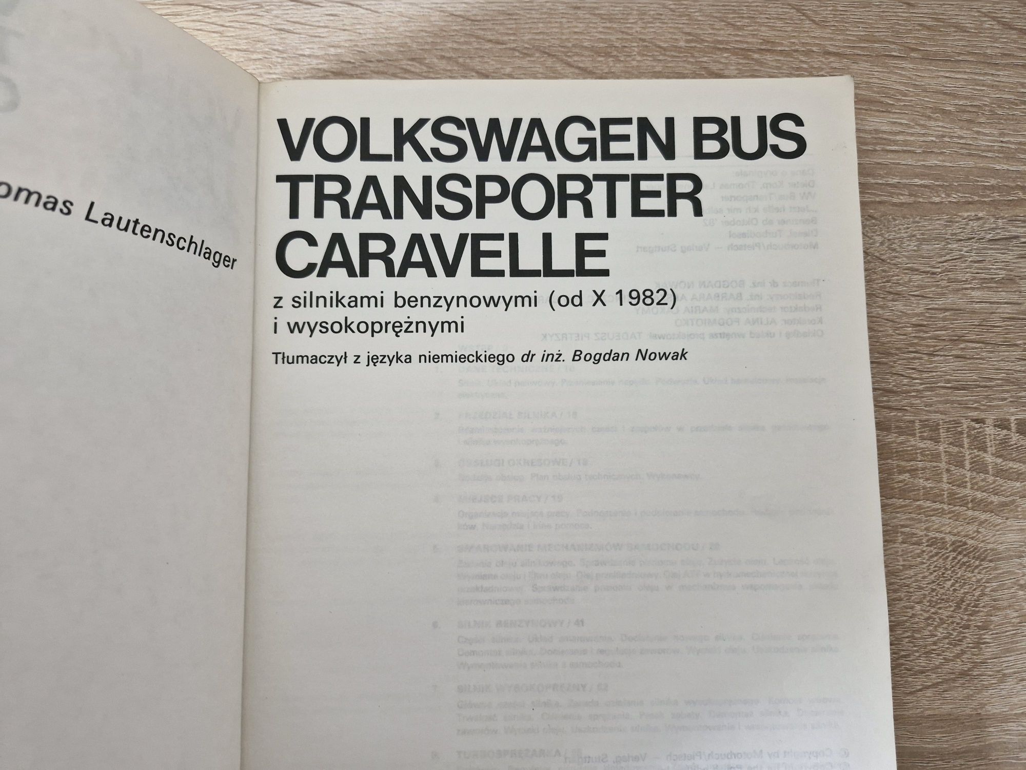 Książka Volkswagen Bus Transporter Caravelle T3