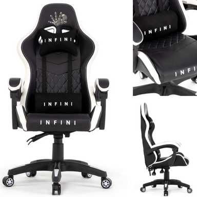 Fotel Gamingowy Gracza Infini Five White