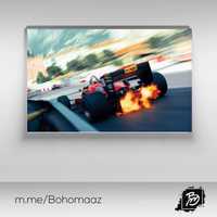 Plakat 100x70cm F1 Ferrari Vintage Monaco Grand Prix shell
