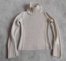 sweter golf r.38 (M) Camaieu beżowy