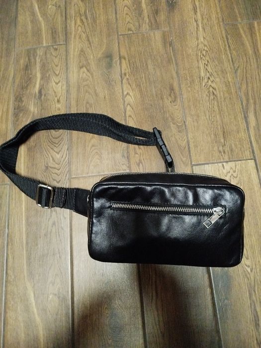 Прямоугольная Сумка Бананка Кожаная Новая