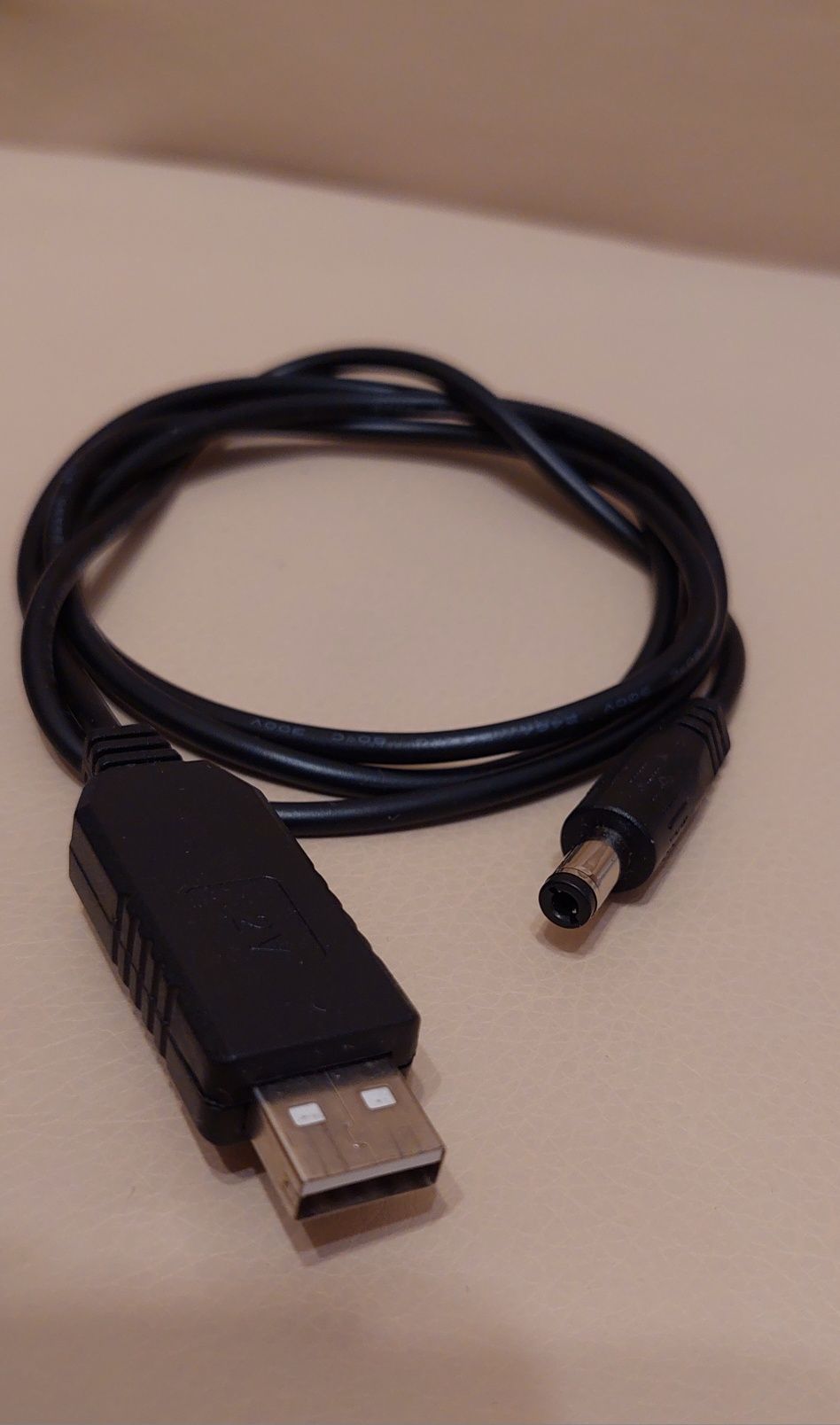 DC 5.5 x 2.5 mm  USB A, кабель для роутера з тригером на 12 вольт
