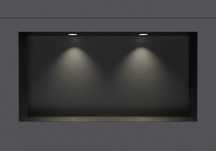 Półka wnękowa 30x60x10 cm bez rantu spot Led