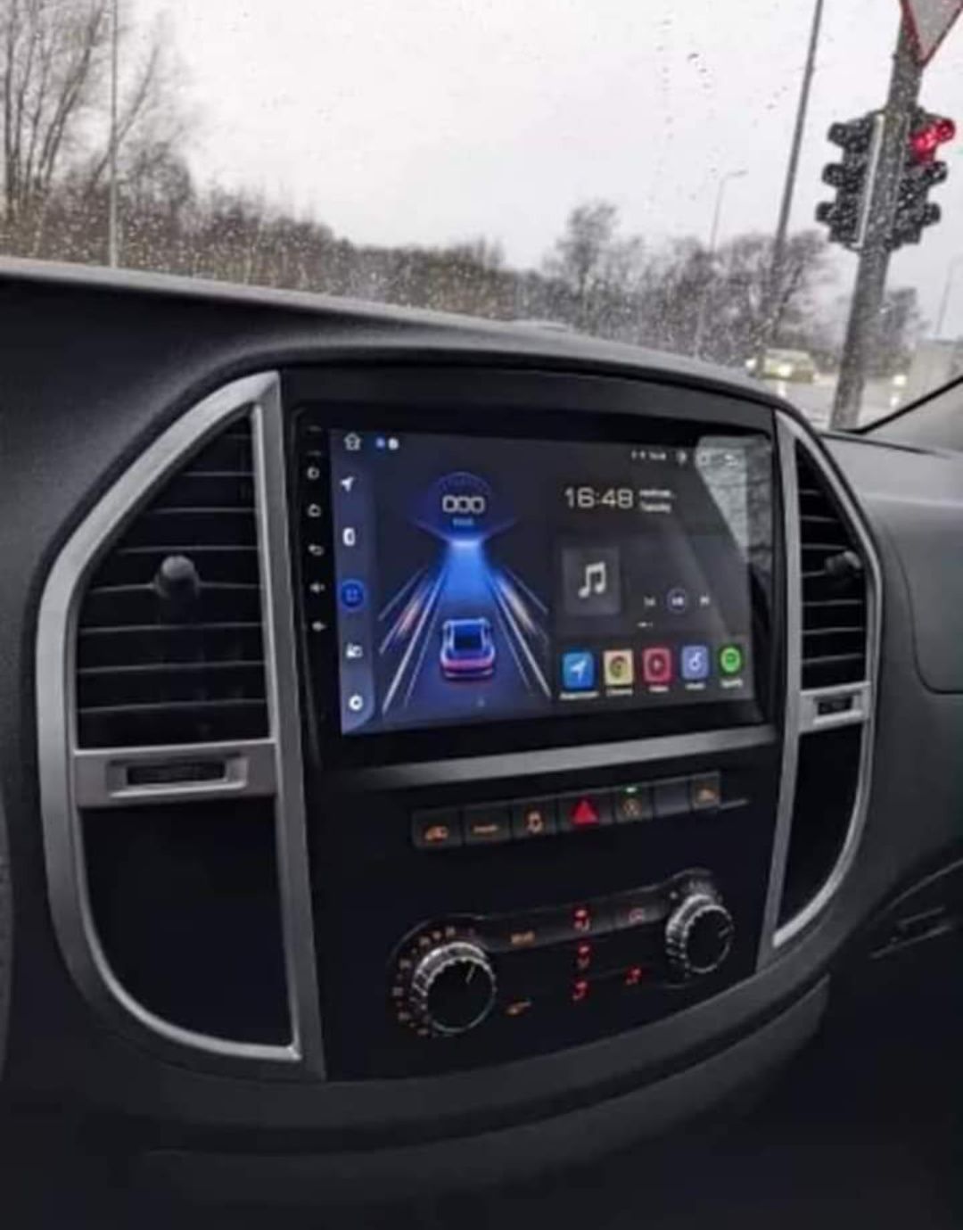 Rádio Android 13 com GPS Mercedes Vito 3 (Artigo Novo)
