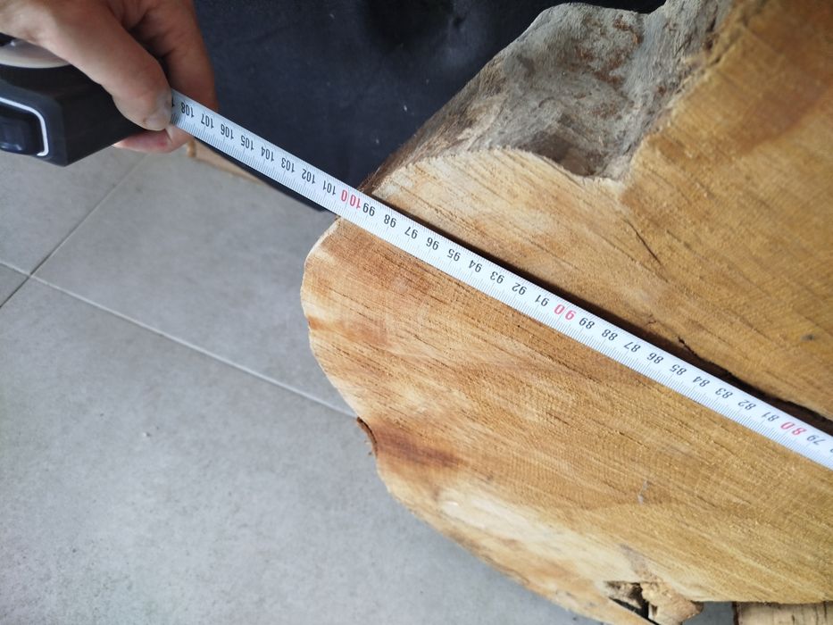 Plaster drewna bukowego grube stolik