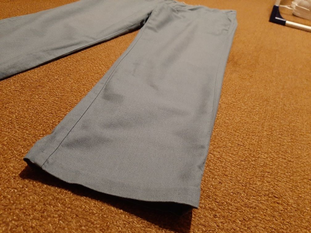 Eleganckie spodnie męskie letnie grafit reserved 31