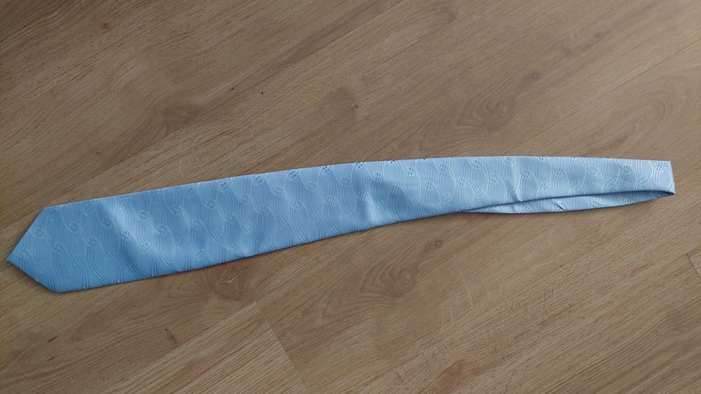 Krawat męski niebieski