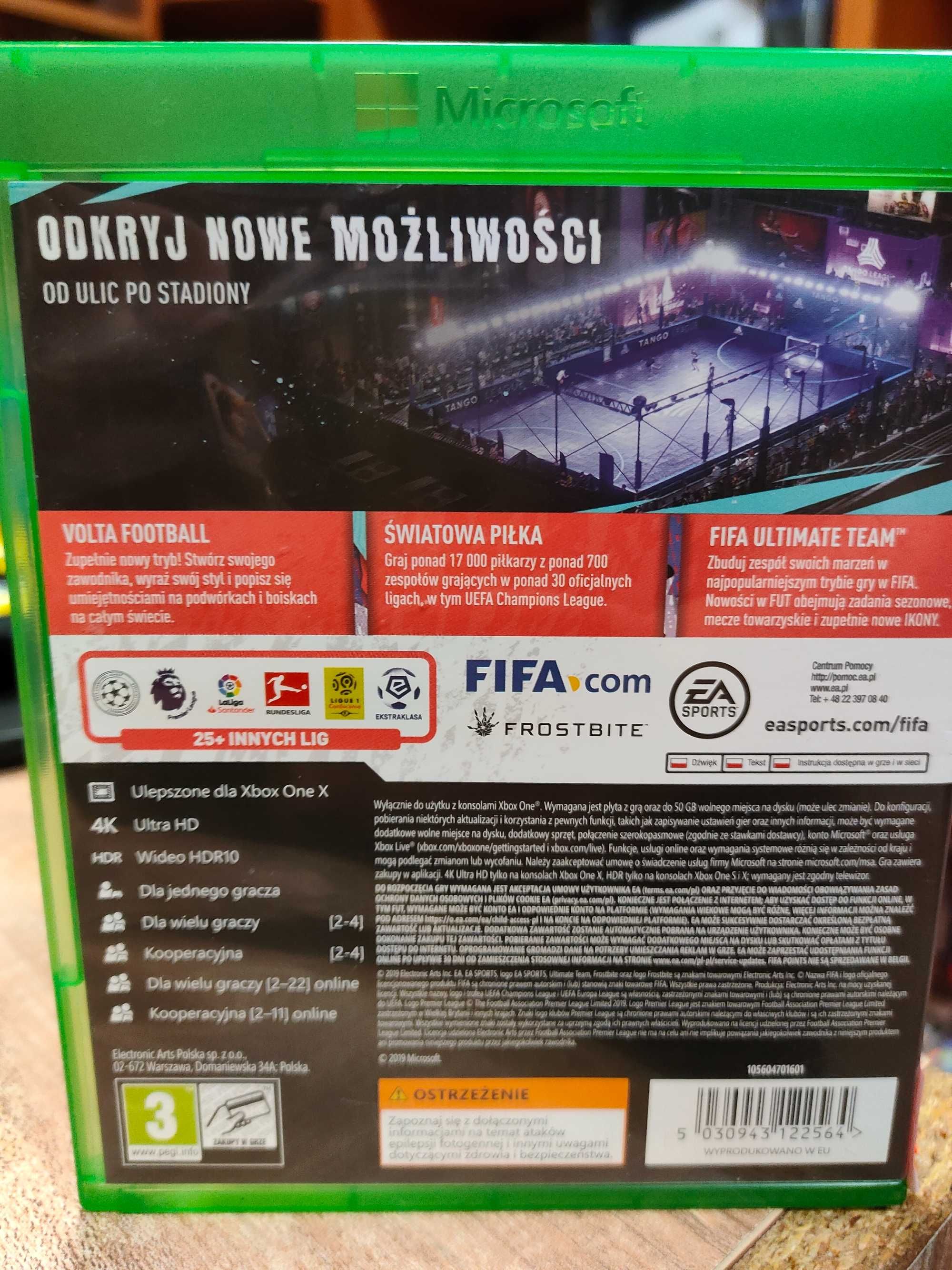 FIFA 20 XBOX ONE, Sklep Wysyłka Wymiana