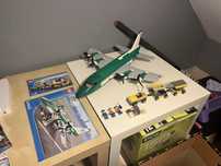 Lego city 7734 samolot zielony