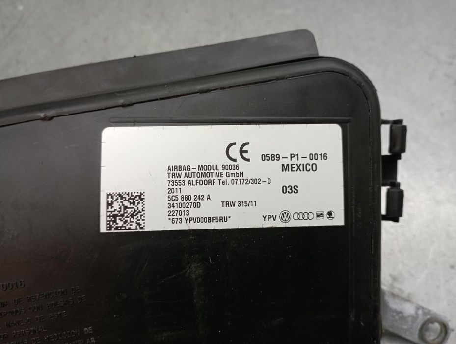 Airbag banco direito VOLKSWAGEN Beetle Cabriolet (5C7, 5C8)