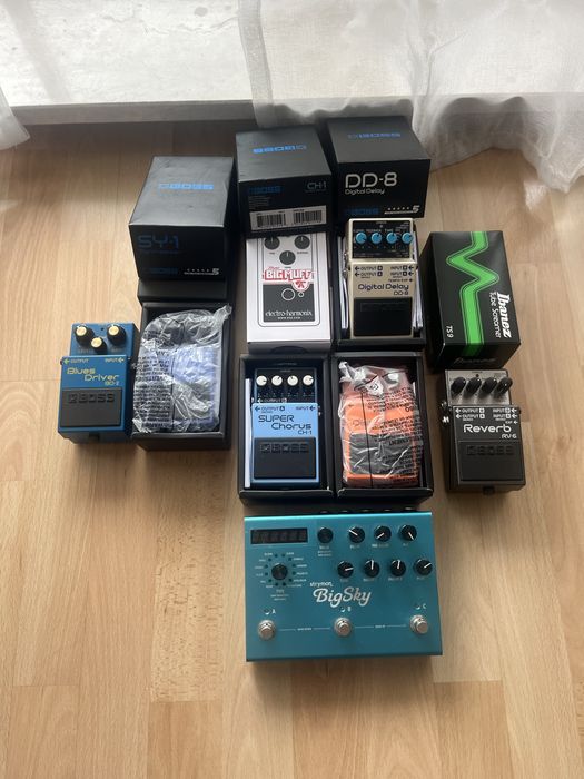 Гітарні педалі ефекти boss TC Rex EHX  Rat MXR