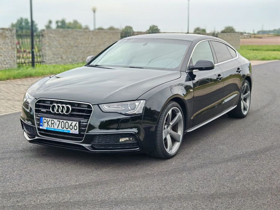 Audi A5 Sportback S-Line, Quattro, niski przebieg, po wymianie rozrządu, 2 kluczyki