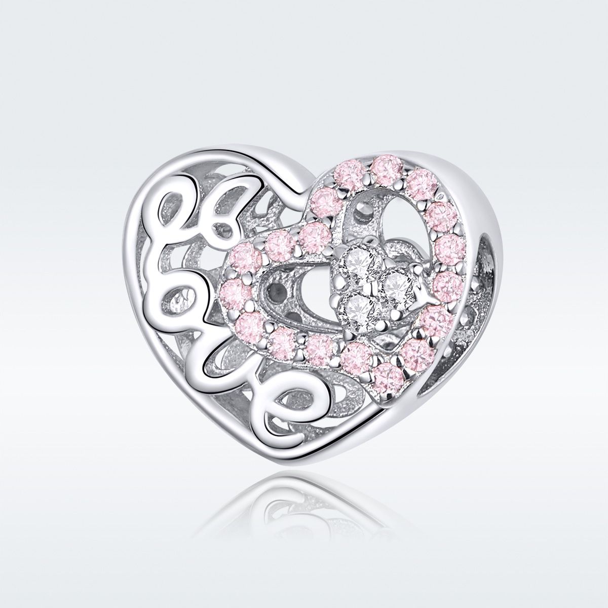 Charms Serce Miłość Love do Pandora srebro 925 AN3051