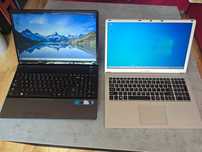 Dwa używane laptopy 15.6 Samsung i Kiano. Tanio.