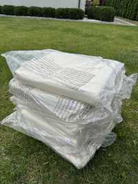 Poduszki ogrodowe 8 sztuk  40x45x5 cm kremowe wodoodporne  waterproof