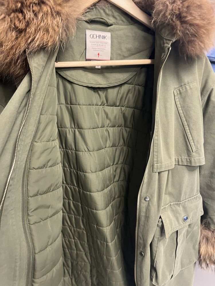 Ochnik kurtka/płaszcz/parka r. 40 khaki