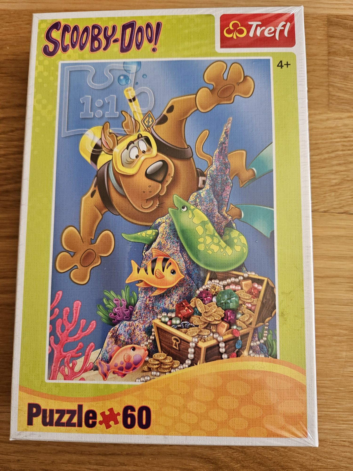 Nowe puzzle 4+. Scooby-Doo the good dinosaur