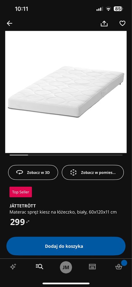 Materac 120x60 IKEA