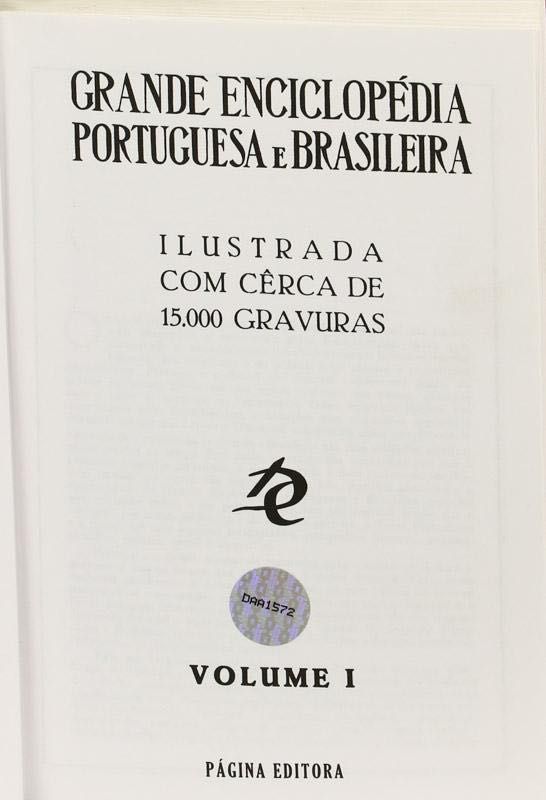 GRANDE ENCICLOPÉDIA PORTUGUESA E BRASILEIRA-59 volumes - É NEGOCIÁVEL