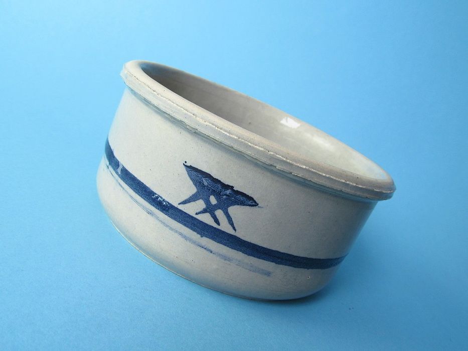 zabytkowa maselnica pojemnik ceramiczny