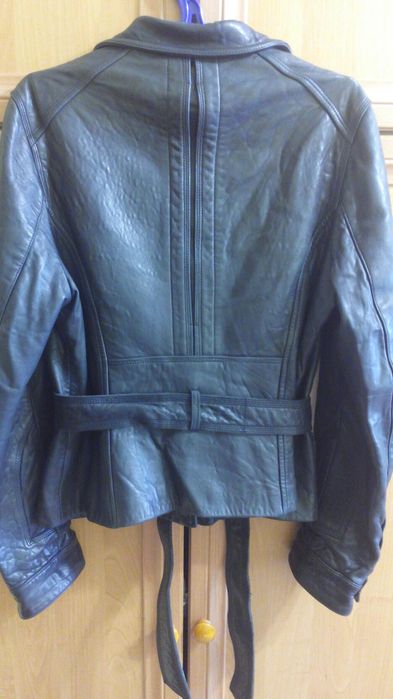 Кожаный пиджак 48 50 размер