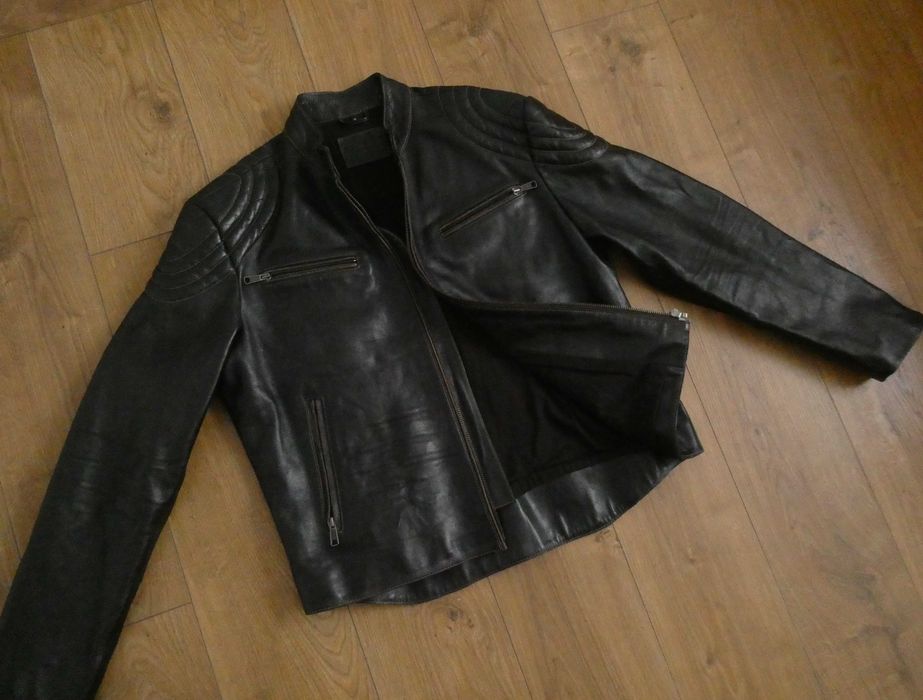 Kurtka skórzana męska TRU3 skóra PILOTKA biker XL