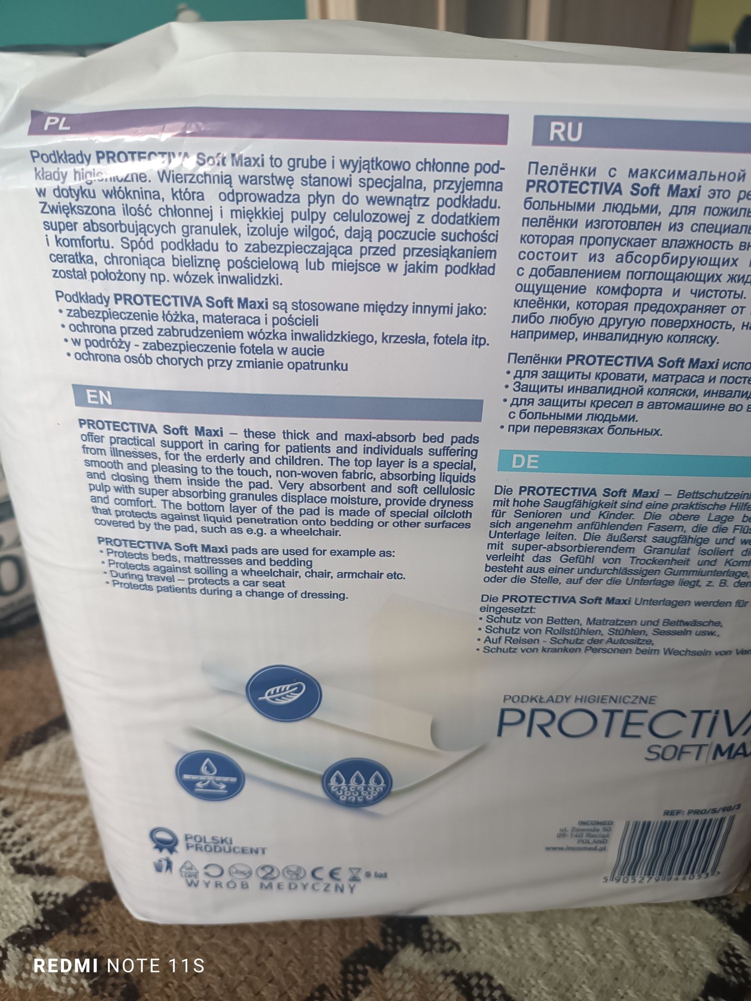 Podklady higieniczne protectiva maxi 30 szt