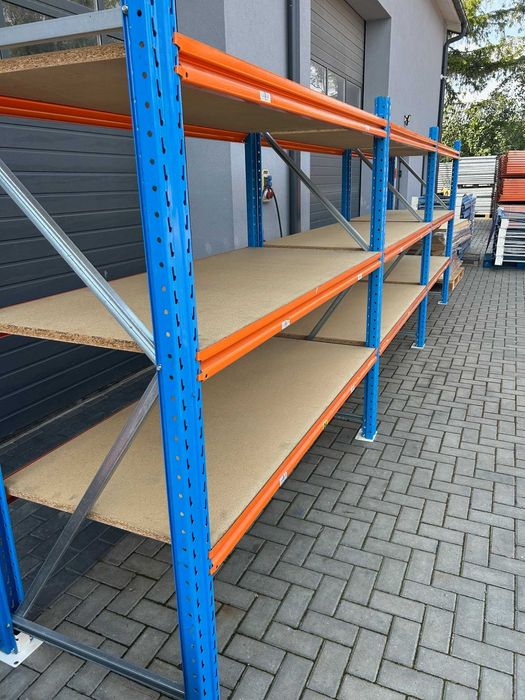 Regał magazynowy półkowy H270cm x 80cm trwały trawers 190cm 4 półki