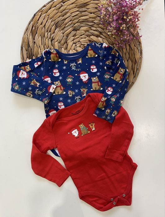 Body świąteczne baby bear Leon 74/80