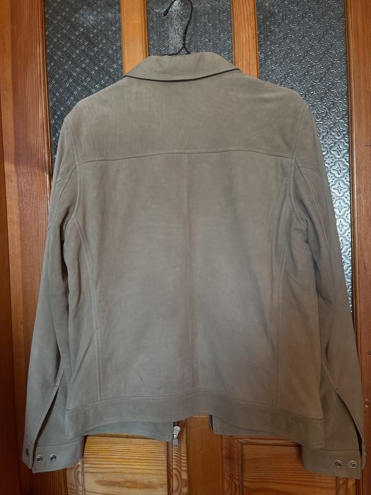 Нова шкіряна куртка JUNK DE LUXE suede жакет світло-сірий