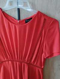 Sukienka damska letnia czerwona Reserved z krótkim rękawem, S (36)