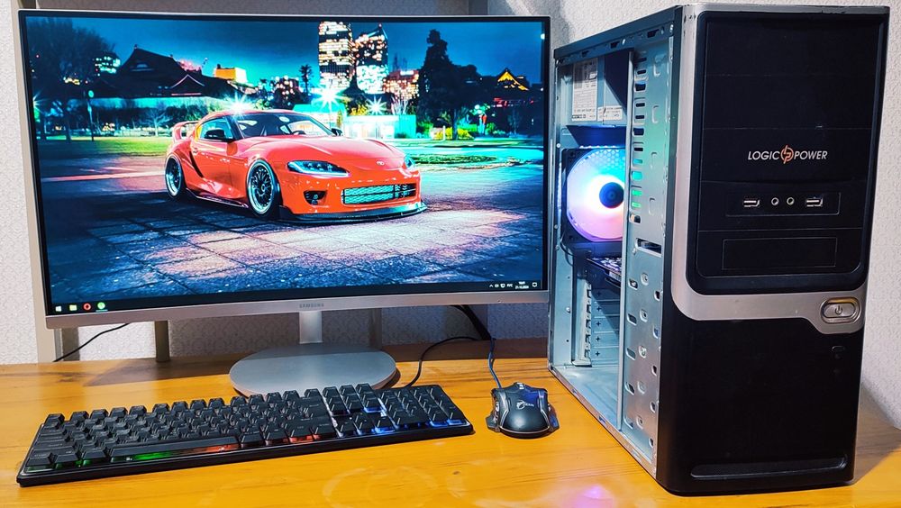 Бюджетный ПК 4-х ядерный RX 550 2gb GTA V WOT Dota2 Fortnite C's2