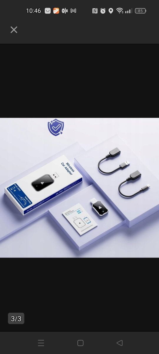 BE bezprzewodowy adapter samochodowy AIZEO  Android Bluetooth wi-fi