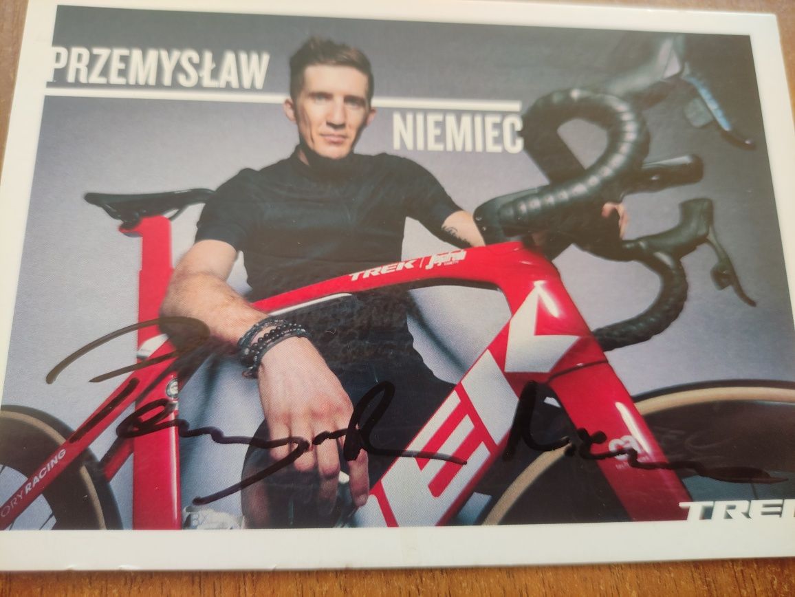 Autograf, podpis - Przemysław Niemiec Kolarz TREK PL Rower Sport TV