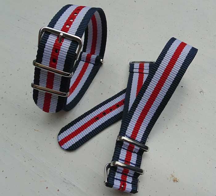 Pasek do zegarka nylonowy NATO 22mm nylon strap zulu parciany nowy