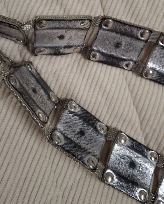 Ремень  метал , натуральная кожа.