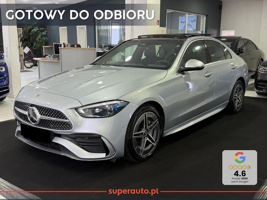 Mercedes-Benz Klasa C Pakiet AMG Advanced Plus + Kamera cofania + Keyless-Go + Panorama