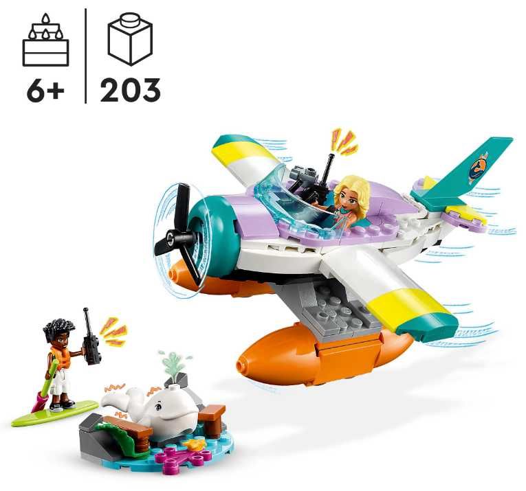 LEGO Friends 41752 Hydroplan ratunkowy + Torba Lego GRATIS M