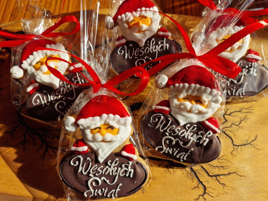 Pierniki Mikołaj z tabliczką 10 cm