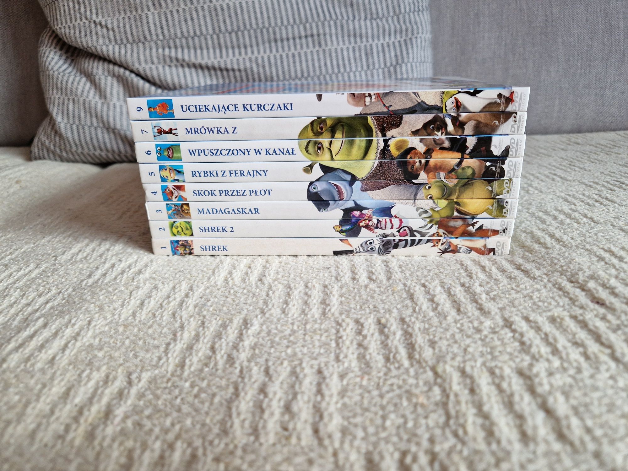 Filmy DVD kolekcja kultowe animacje Dreamworks Animation 8 części