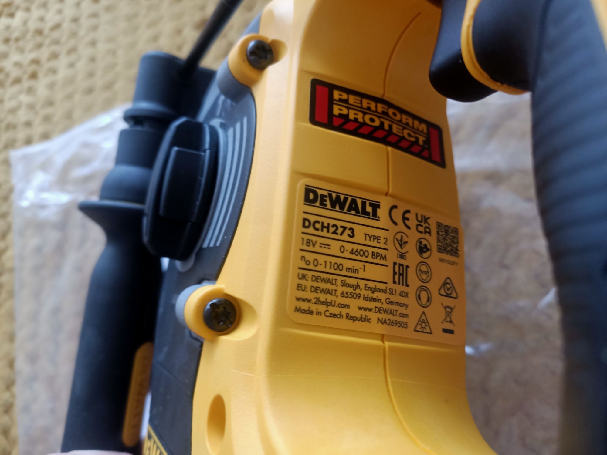 Nowa24r oryginalna młotowiertarka DeWalt dch273 body bez baterii