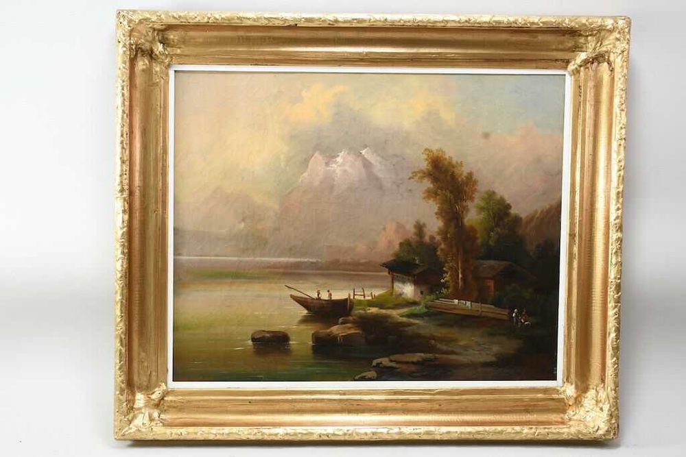 Stary obraz, pejzaż