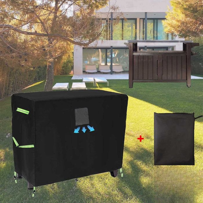Pokrowiec na Grill 124x54x90 Oxford 420D Wodoodporny Osłona na Grill