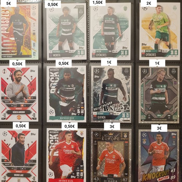 Cartas Sporting Benfica