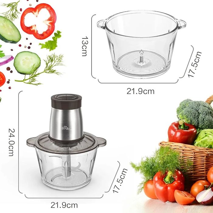 Bear blender 2L 300W Elektryczny Siekacz Do mięsa  Warzyw