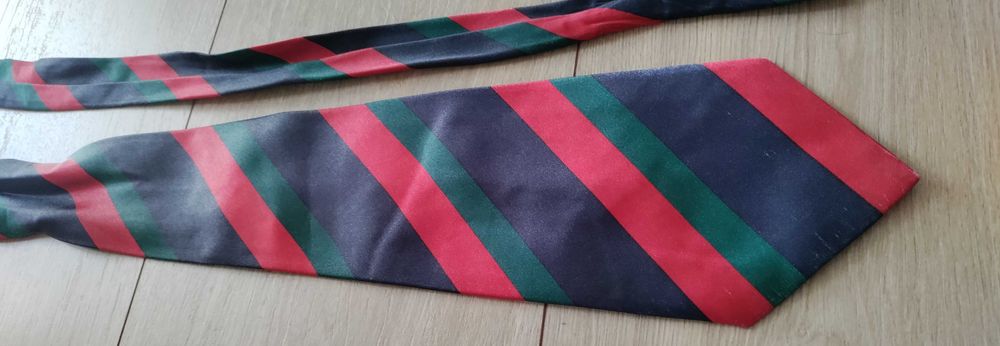 Wielobarwny, kolorowy krawat męski w paski